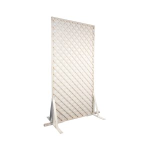 4ft x 8ft White Trellis Panel (velon backing)