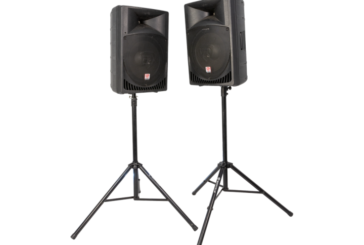 PA System with Professional Powered Speakers