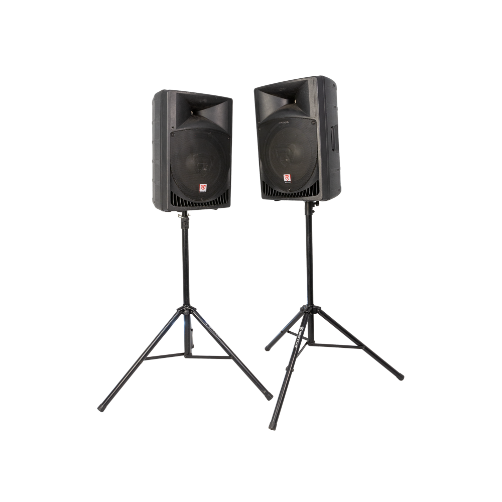 PA System with Professional Powered Speakers
